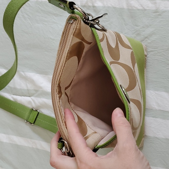 Coach Green Crossbody Purse - Picture 5 of 11